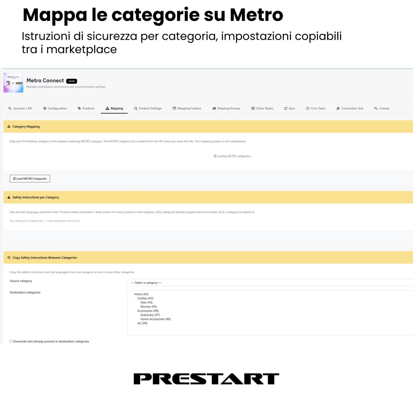 MetroConnect | Integrazione METRO Marketplace per PrestaShop