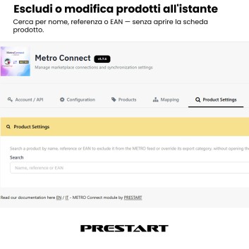MetroConnect | Integrazione METRO Marketplace per PrestaShop