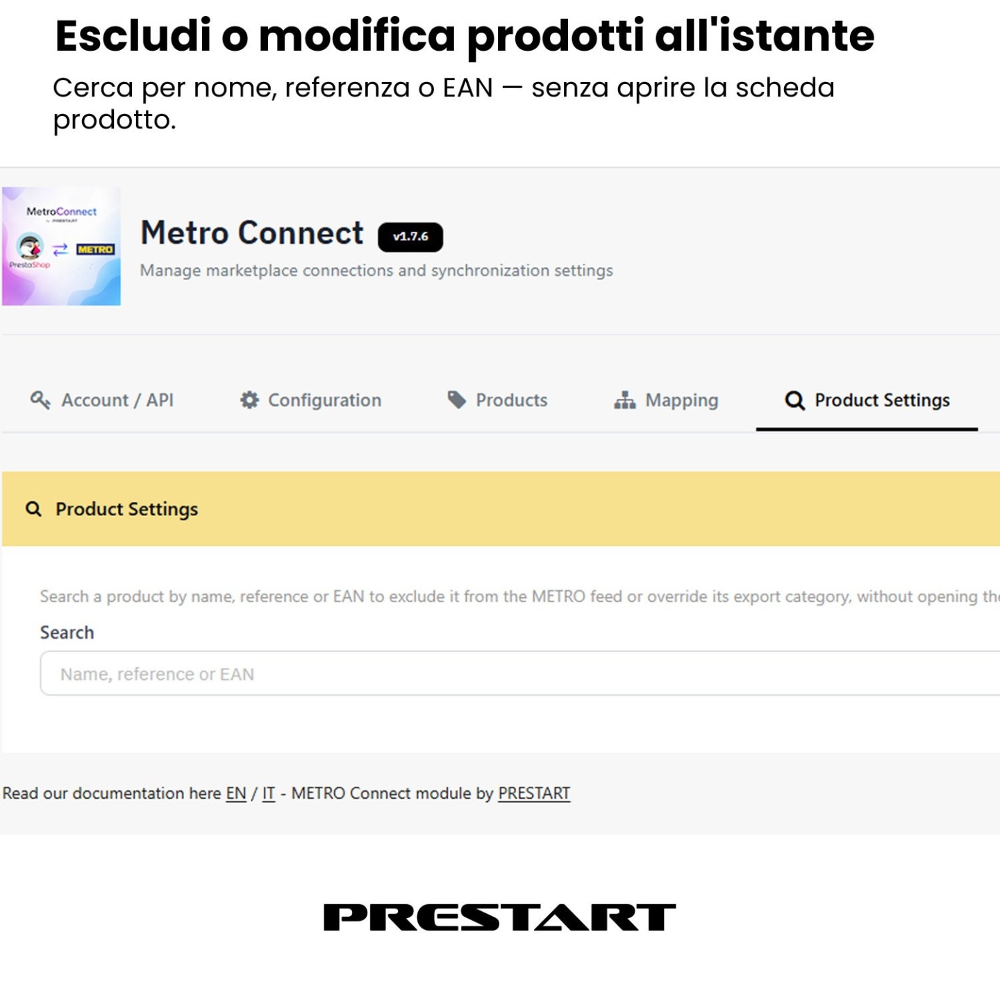 MetroConnect | Integrazione METRO Marketplace per PrestaShop