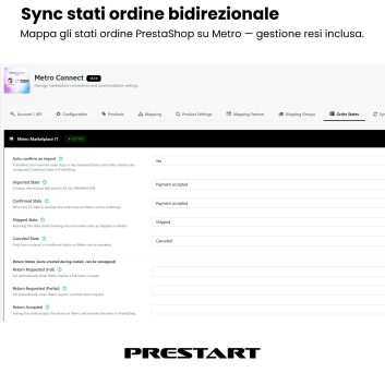 MetroConnect | Integrazione METRO Marketplace per PrestaShop